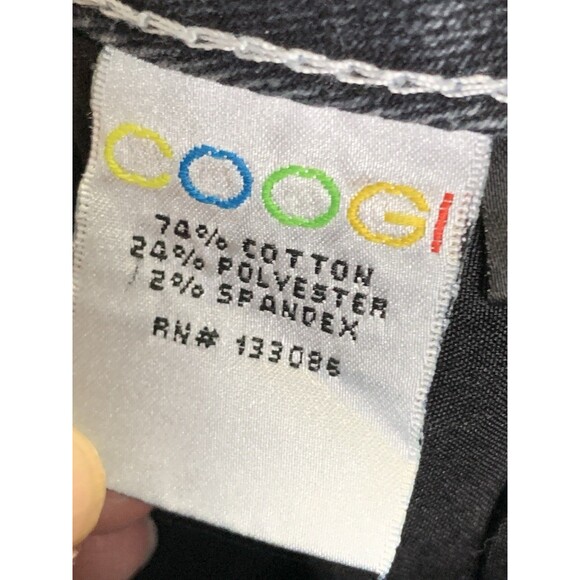 Coogi Jeans Womens Size 13/14 Blue Colorful Sparkling Gems Y2K Minimalist Denim - Picture 8 of 12